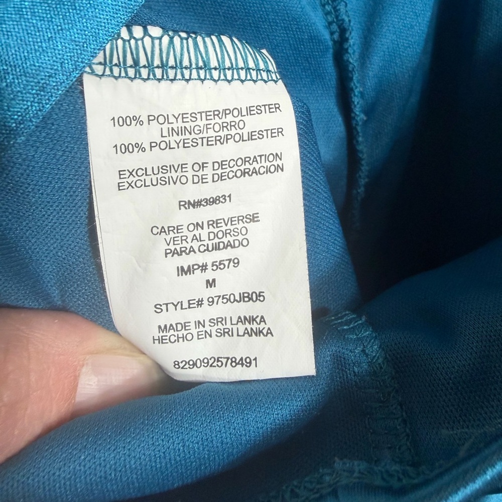 Y2K Teal Satin Ruched Halter Mini Party Dress Medium - Picture 4 of 4